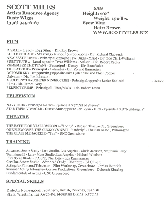 Miles, Scott (resume)