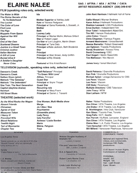 Nalee, Elaine (resume)