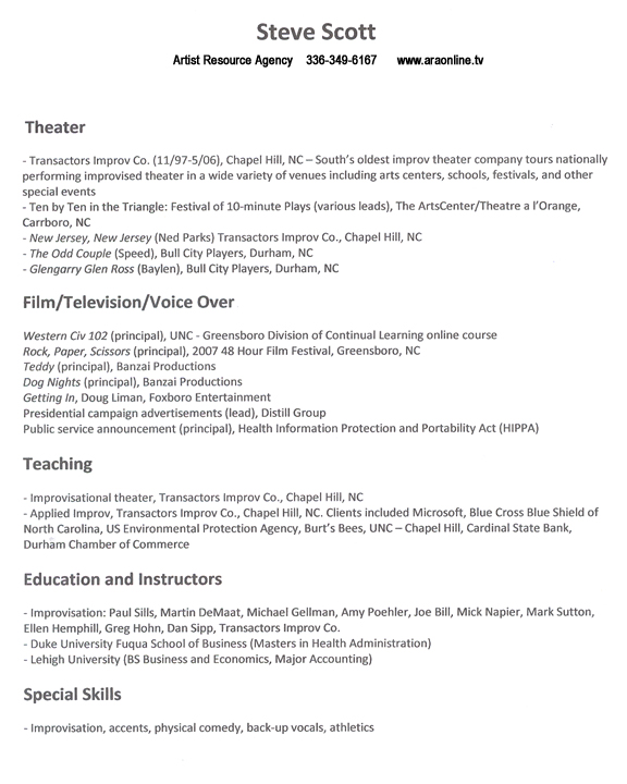Scott, Steve (resume)